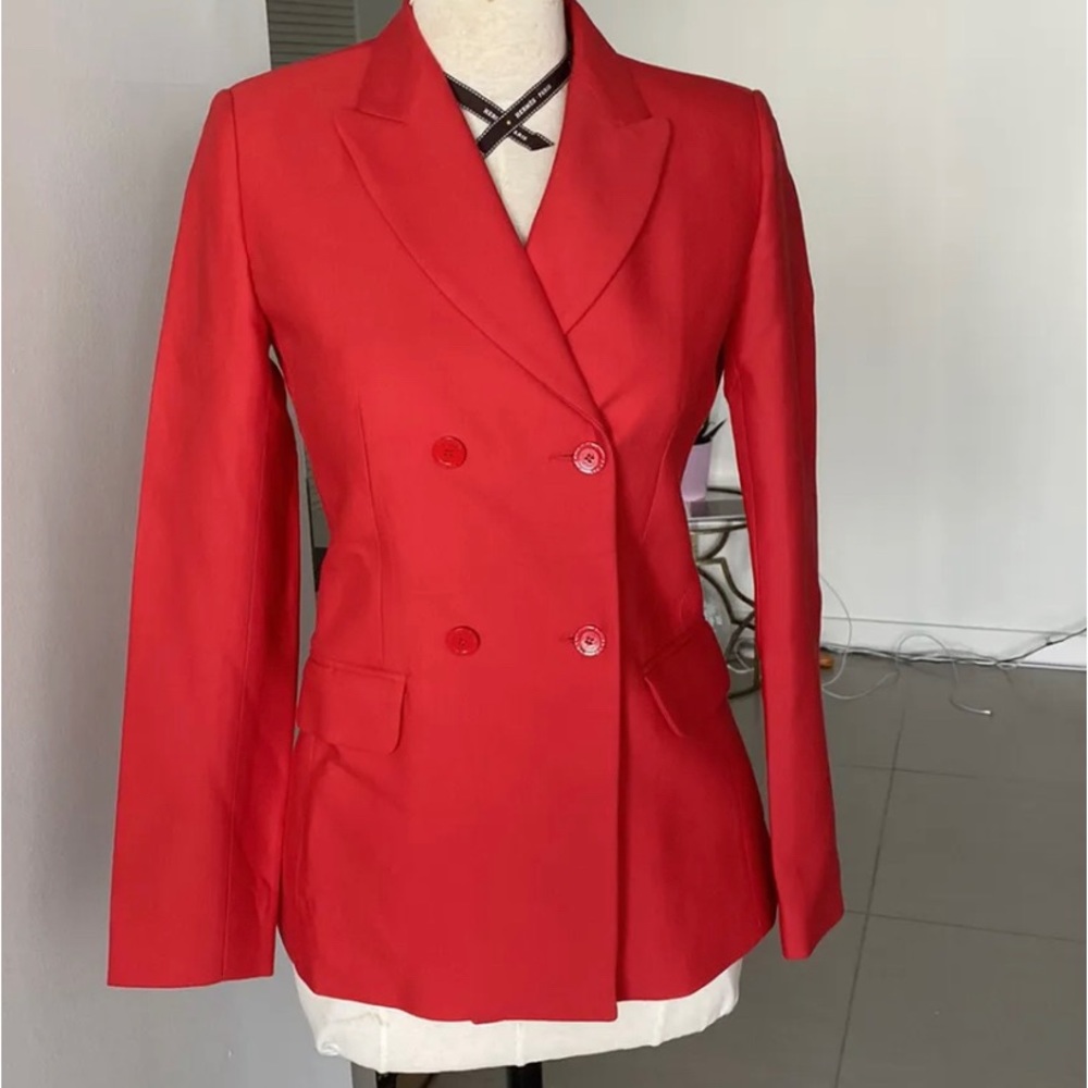 NWT Sandro blazer jacket red size 34